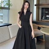 Aラインワンピース 無地 フレアワンピ | JS FASHION | 詳細画像1 