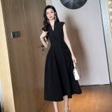 Aラインワンピース 無地 フレアワンピ | JS FASHION | 詳細画像2 