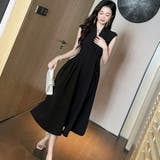 Aラインワンピース 無地 フレアワンピ | JS FASHION | 詳細画像3 