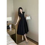 Aラインワンピース 無地 フレアワンピ | JS FASHION | 詳細画像8 