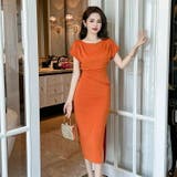 タイトワンピ 全2色 無地 | JS FASHION | 詳細画像2 