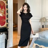 タイトワンピ 全2色 無地 | JS FASHION | 詳細画像1 