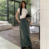 デニムスカート Aライン ロングスカート | JS FASHION | 詳細画像9