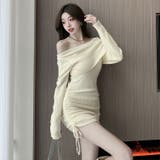オフショルダー ニットワンピース 全3色 | JS FASHION | 詳細画像1