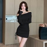 オフショルダー ニットワンピース 全3色 | JS FASHION | 詳細画像4