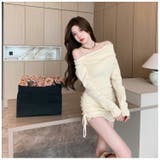 オフショルダー ニットワンピース 全3色 | JS FASHION | 詳細画像10