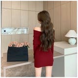 オフショルダー ニットワンピース 全2色 | JS FASHION | 詳細画像7