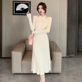 ニットワンピース 全3色 レイヤード風 | JS FASHION | 詳細画像1 