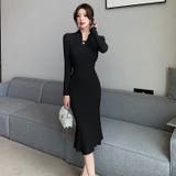 チャイナドレス風 ニットワンピース 全2色 | JS FASHION | 詳細画像2