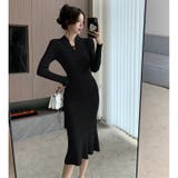 チャイナドレス風 ニットワンピース 全2色 | JS FASHION | 詳細画像3