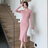 チャイナドレス風 ニットワンピース 全2色 | JS FASHION | 詳細画像1