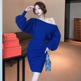 ワンショルダー ニットワンピース 全5色 | JS FASHION | 詳細画像1