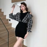 レイヤード風 タイトワンピ 全2色 | JS FASHION | 詳細画像2