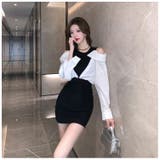 レイヤード風 タイトワンピ 全2色 | JS FASHION | 詳細画像4