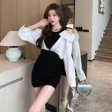 レイヤード風 タイトワンピ 全2色 | JS FASHION | 詳細画像5