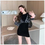 レイヤード風 タイトワンピ 全2色 | JS FASHION | 詳細画像14