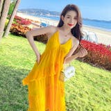 プリーツワンピース リゾートワンピ 黄色 | JS FASHION | 詳細画像19 