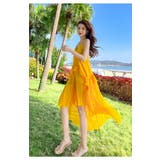 プリーツワンピース リゾートワンピ 黄色 | JS FASHION | 詳細画像8 