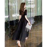 Aラインワンピ 無地 シフォン切替 | JS FASHION | 詳細画像6