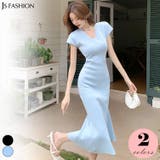 マーメイドワンピース 全2色 半袖 | JS FASHION | 詳細画像1