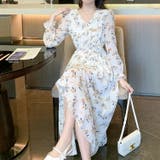 花柄ワンピ シフォン Vネック | JS FASHION | 詳細画像4