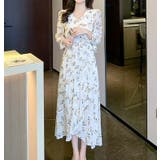 花柄ワンピ シフォン Vネック | JS FASHION | 詳細画像7