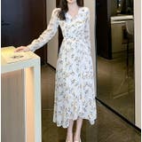 花柄ワンピ シフォン Vネック | JS FASHION | 詳細画像8