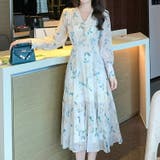 花柄ワンピ シフォン シースルー | JS FASHION | 詳細画像1