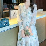 花柄ワンピ シフォン シースルー | JS FASHION | 詳細画像2