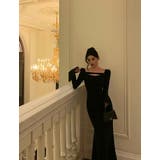 ロングドレス マーメイド フレア袖 | JS FASHION | 詳細画像6 