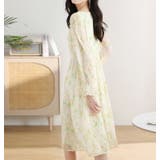 花柄ワンピース シフォン フリル | JS FASHION | 詳細画像4