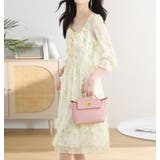 花柄ワンピース シフォン フリル | JS FASHION | 詳細画像9