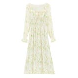 花柄ワンピース シフォン フリル | JS FASHION | 詳細画像11
