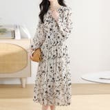 花柄ワンピース シフォン Aライン | JS FASHION | 詳細画像2
