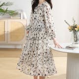 花柄ワンピース シフォン Aライン | JS FASHION | 詳細画像5