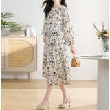花柄ワンピース シフォン Aライン | JS FASHION | 詳細画像8