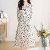 花柄ワンピース シフォン Aライン | JS FASHION | 詳細画像9