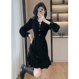 パーティードレス ベロアワンピ ドット風 | JS FASHION | 詳細画像10 