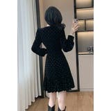 パーティードレス ベロアワンピ ドット風 | JS FASHION | 詳細画像13 