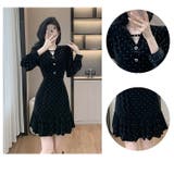 パーティードレス ベロアワンピ ドット風 | JS FASHION | 詳細画像15 