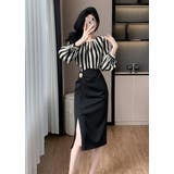 パーティードレス ブラウス風 ドッキング | JS FASHION | 詳細画像9 