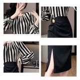 パーティードレス ブラウス風 ドッキング | JS FASHION | 詳細画像11 