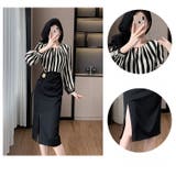 パーティードレス ブラウス風 ドッキング | JS FASHION | 詳細画像12 