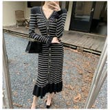 ニットワンピース 全2色 ボーダー柄 | JS FASHION | 詳細画像6