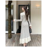 ニットワンピース 全2色 ボーダー柄 | JS FASHION | 詳細画像13