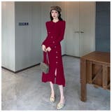 スリット入り ニットワンピース 全3色 | JS FASHION | 詳細画像5