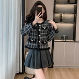 ツイードジャケット 全2色 ノーカラー | JS FASHION | 詳細画像3 