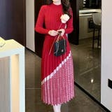 ニットワンピース 全3色 プリーツ風 | JS FASHION | 詳細画像1