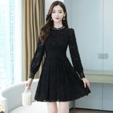 Aラインワンピース 全2色 花柄ワンピ | JS FASHION | 詳細画像3 