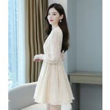 Aラインワンピース 全2色 花柄ワンピ | JS FASHION | 詳細画像10 